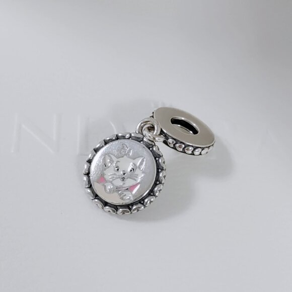 Pandora Aristocats Marie Cat Lady Disney Park Exclusive Dangle Charm S925 Silver - Picture 2 of 7